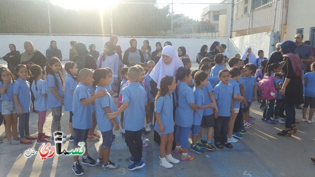  كفرقاسم- فيديو: البداية الصحيحة هي عنوان النجاح .. مدرسه جنة ابن رشد تستقبل طلابها بمراحل مدروسة وتودع حجاجها